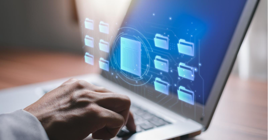Generative AI Pilots need better measuring - Image of AI on a laptop in a workflow